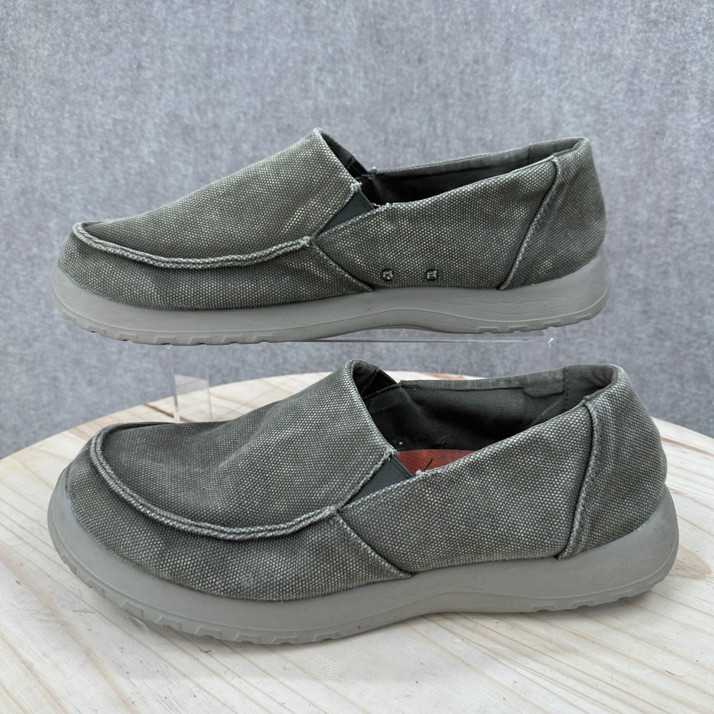 SoftScience Drift Canvas Slip-On Shoes Mens Size 12 Grey Comfort Loafers